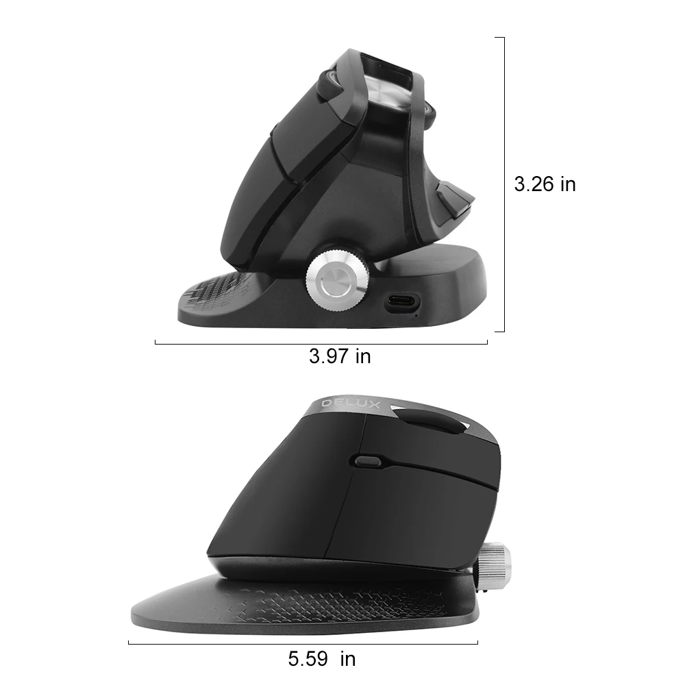 Dulex 2 4 ГГц Беспроводной Мышь эргономичная Вертикальная мышь Bluetooth 0/3 0