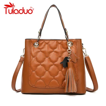 

Leather Luxury Handbags Women Bags Designer Tassel Ladies Shoulder Hand Bags for Women 2020 Large Casual Tote Sac Bolsa Feminina