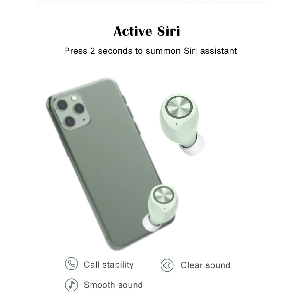 Mini Bluetooth Wireless Earbuds TW70 Tws With Charging Box Hands free Calling Sport 5D Stereo Sound Earphones for kids girl