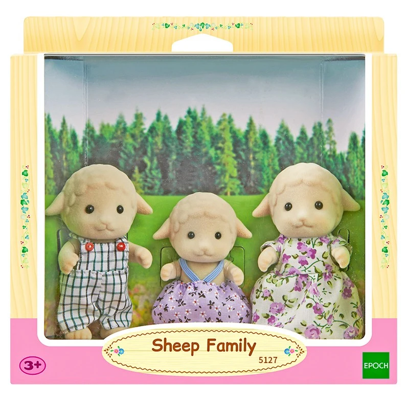Sylvanian Families семья овец 3 шт. набор родителей и детей кукольный домик животные