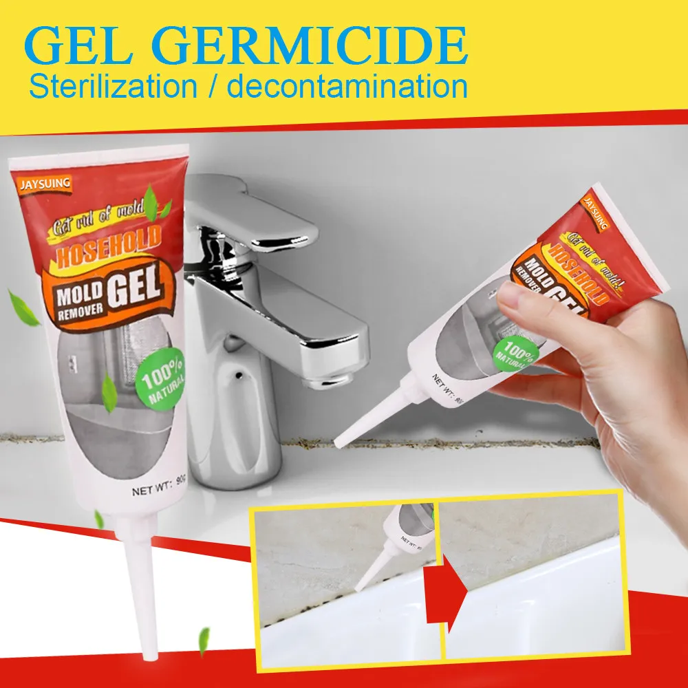 Removedor de moho para el hogar, Gel de pared, limpiador de moho, Gel de calafateo, Gel de eliminación de moho