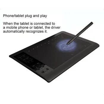 

6x10 Inch Multifunctional Animation Graphic Writing Board With 8192 Pressure Sensitive Pen, Phone Art Writing Board