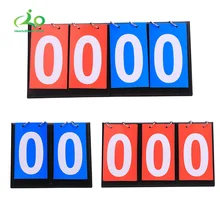 

2/3/4/6 Sports Scoreboard Desktop Portable Flip Scoreboard Sports Basketball Volleyball Tennis Table Tennis Hockey Scoreboard
