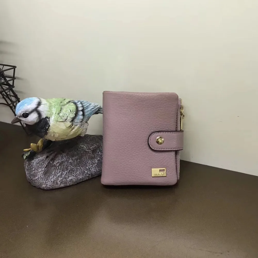 JCCS Genuine Leather Designer Wallets famous brand Women Wallet Fashion money bag Pocket ladies Short Purse JS1043A