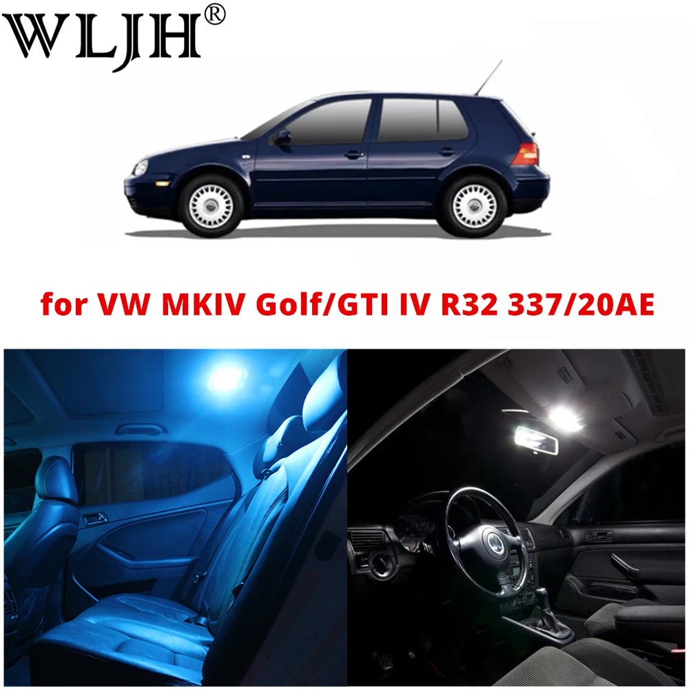 Wljh 12 pces canbus nenhum erro interior do carro led leitura interior