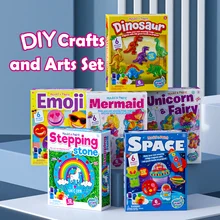 

Kids Crafts and Arts Set Painting Kit Painting Your Own Figurines STEAM Toys DIY Creativity Birthday Gifts Set For Boys Girls