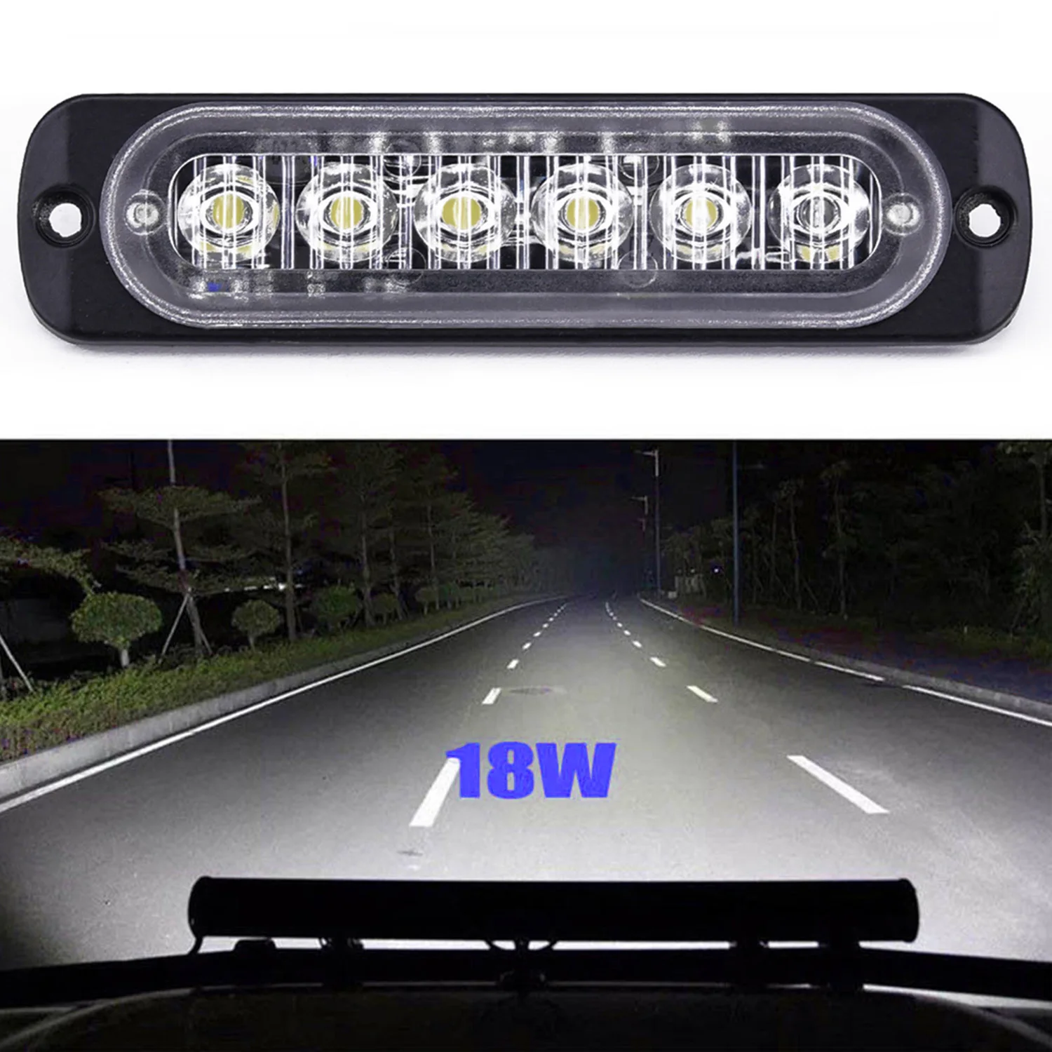 Автомобиль 6-светодиодный DRL Дневной светильник тумана светильник головной светильник вспышки светильник s Белый