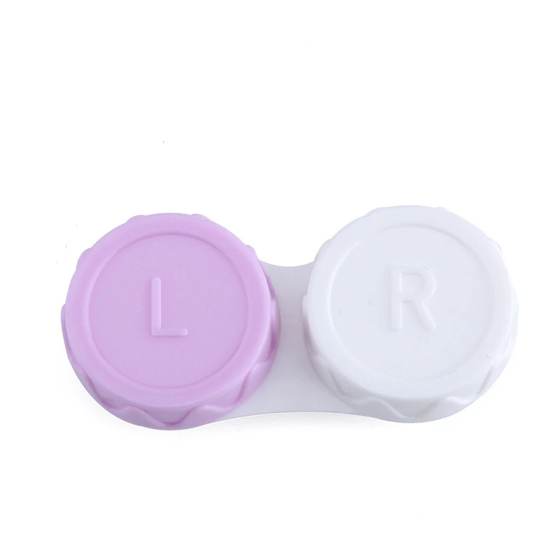 Contact Lenses Case L+R  Mini ColoredContact Lens Box for Colored Eyes Travel Eyewear Accessories Kit Holder Lens Container