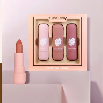 

3pcs Matte Lipstick Set Long-lasting Waterproof Smudge-proof Colorfast Velvet Lipstick Kit Makeup Hot Selling