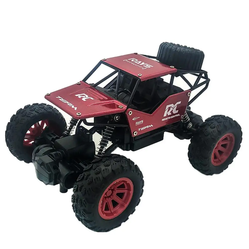 1:18 сплав корпус Rock Crawler 4WD двойные двигатели внедорожный пульт дистанционного управления RC багги Bigfoot скалолазание автомобиль игрушки - Цвет: Red