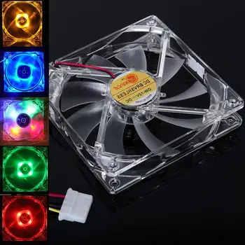 

Led Cooling Fans Lights Blue Full Colour Red Light CPU Fan 120mm 4 Pin