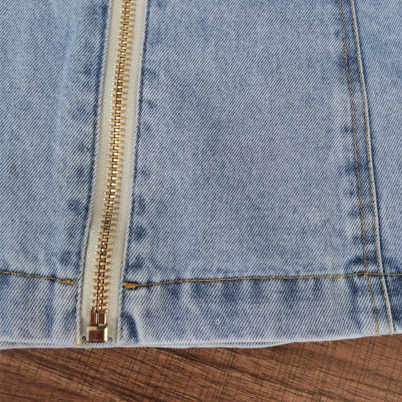 GALCAUR Patchwork Bow Denim Women's Jacket Stand Collar Long Sleeve Vintage Ruched Jackets For Female 2019 Fashion Clothes New (6).jpg_.webp