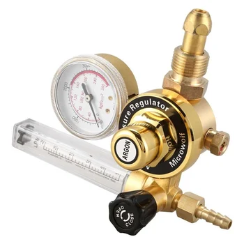 

External Thread Argon Pressures Reducer Flow Meter Control Valves Single Tube Regulator QJS Shop