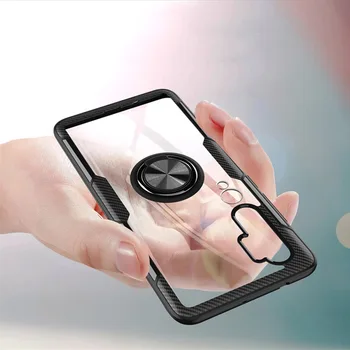 

Transparent Car Holder Magnet Ring Phone Cases For Xiaomi Mi Note 10 Pro Silicone Covers Cover Xiomi Xiaomi Mi 10 CC9 Pro Case