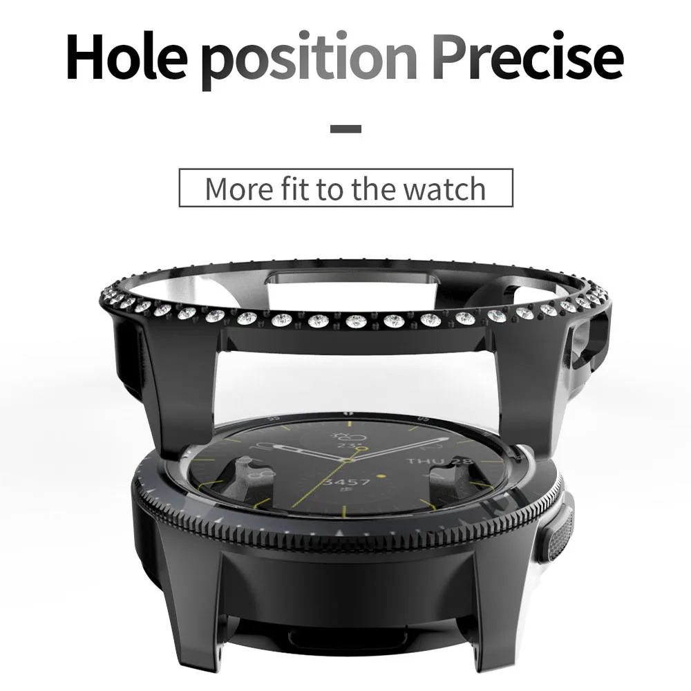 Женский чехол для часов Samsung Galaxy Watch 42 мм/46 мм/Active 2 1 /Gear S3 защитный алмазные
