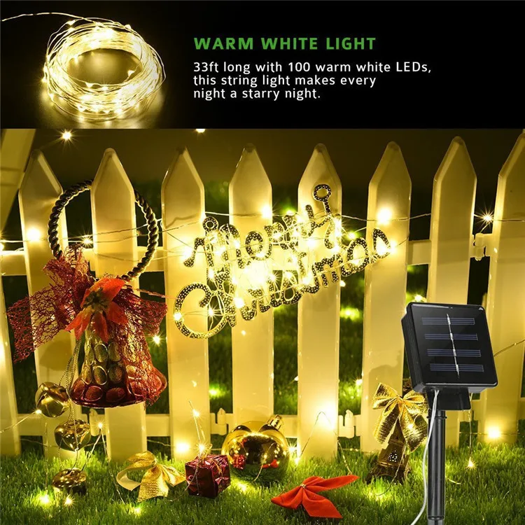 10 м 100led usb зарядка звуковая активация музыка струнные огни для вечерние, рождественские, свадебные