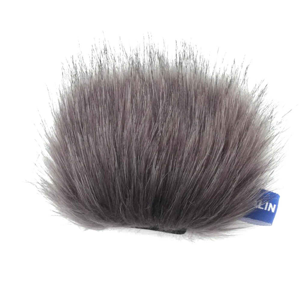 Grey Microphone Windscreen Wind  Muff for Tascam DR-05 Artificial Fur Made