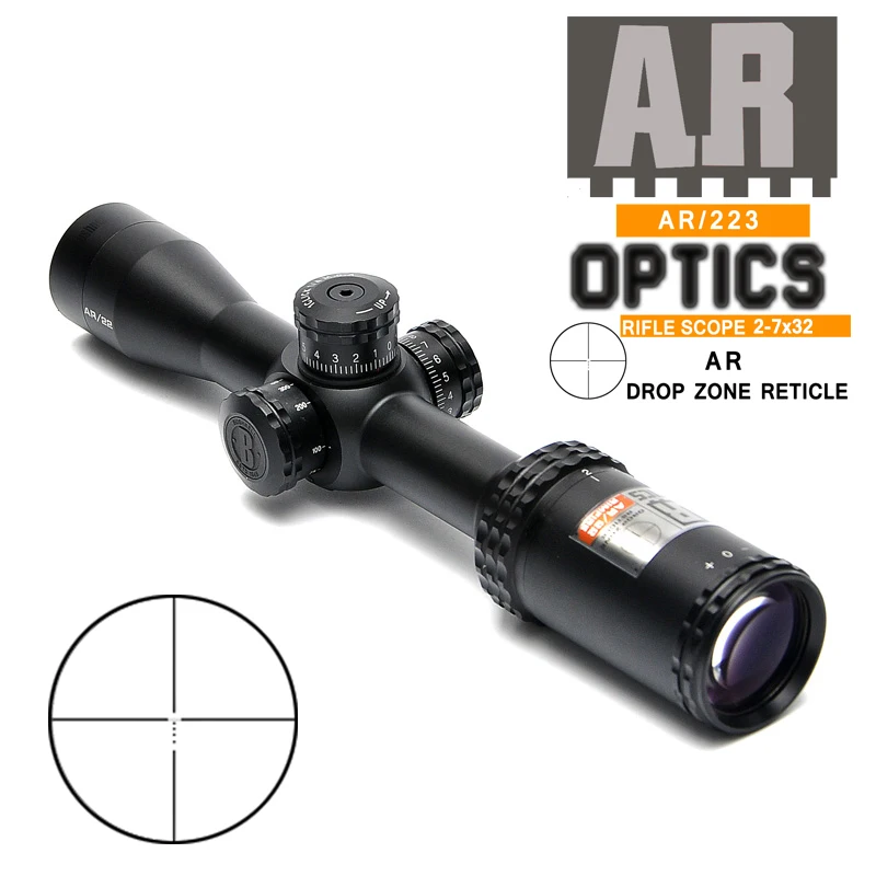 

2-7x32 mm AR Drop Zone-223 Tactical Riflescope with Side Parallax Optic Sight