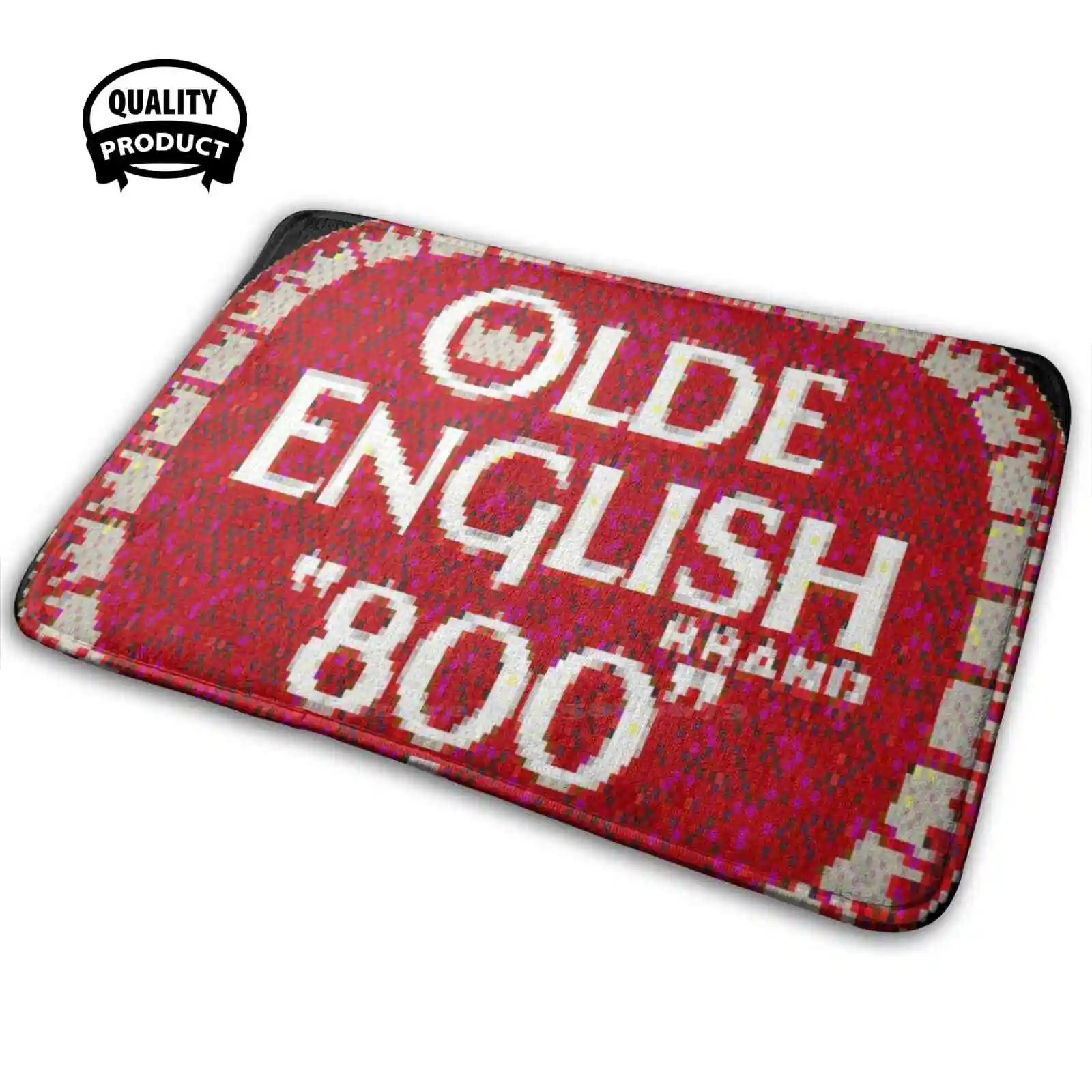 

Ascii Glitch Beer Logo Soft Interesting Room Goods Rug Carpet Noredeemingsocialvalue Nrsv Olde English Oe Old English Oe 800