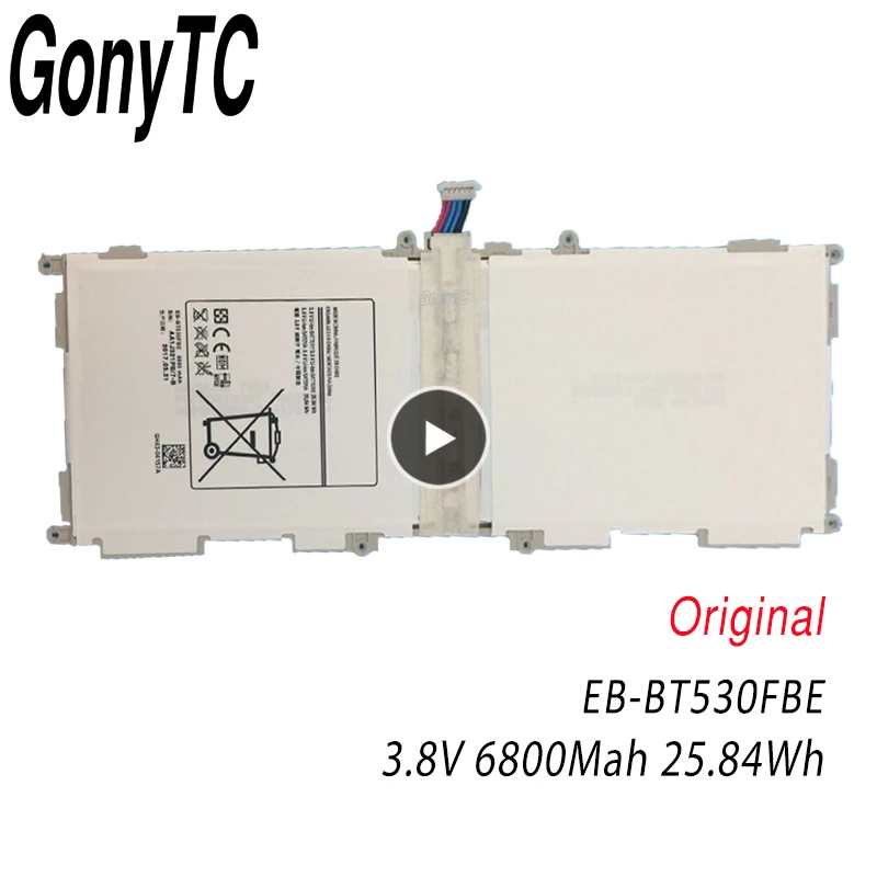 

GONYTC EB-BT530FBE Tablet Battery For Samsung GALAXY Tab 4 10.1" SM-T530 SM-T531 SM-T533 SM-T535 SM-T537 P5220 EB-BT530FBC EB-BT