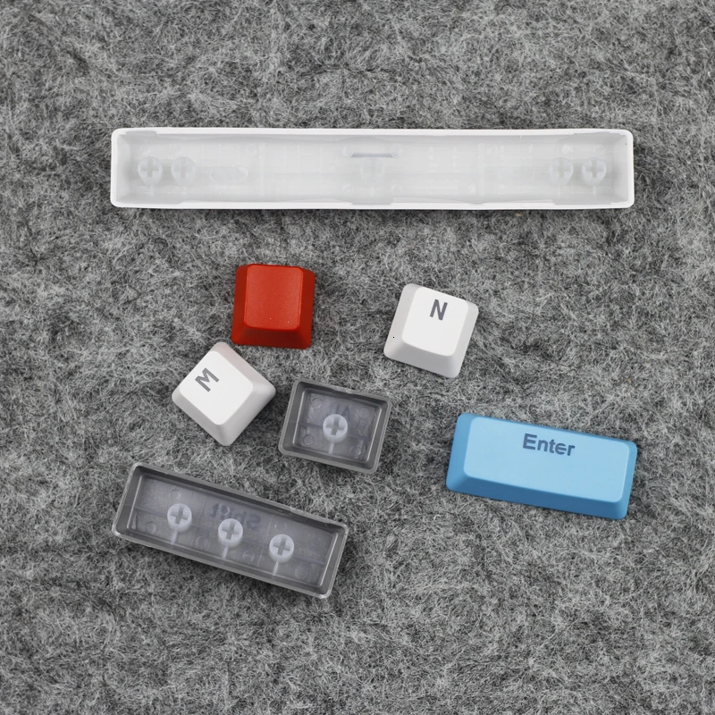  1 set ANSI 60% layout mechanical keyboard PBT frosted backlit key caps for Gh60 RK61 ALT61 ANNE dou