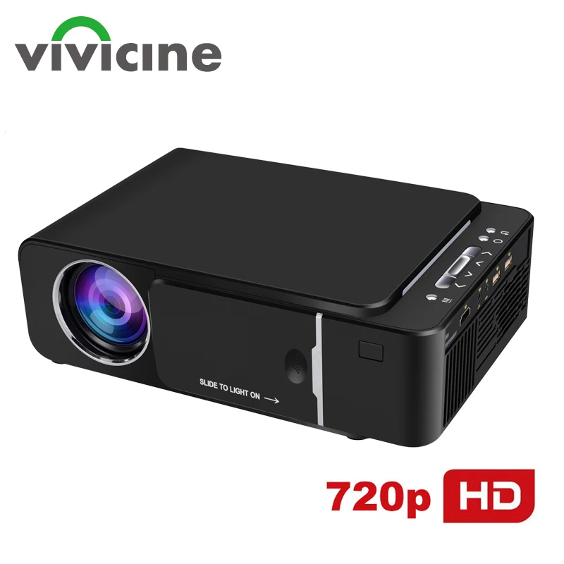 US $85.14 Vivicine 1280x720p Portable Hd Projectoroption Android 100 Hdmi Usb 1080p Home Theater Proyector Wifi Mini Led Beamer