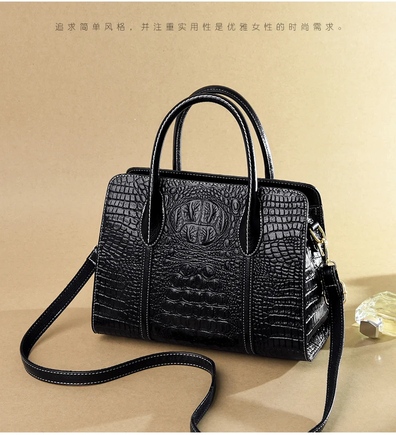 Brand luxury handbags women bags designer crocodile pattern lady handbag fashion shoulder crossbody bags for women tote bag