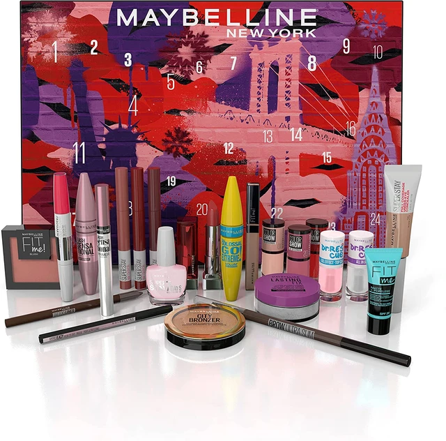 Maybelline New York - Calendrier de l'Avent 2023 - Coffret 24