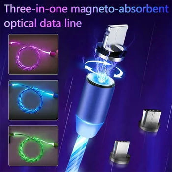 

Magnetic Absorption Data Cable 360 Degree Innovative Streamer USB Aluminum Alloy NK-Shopping