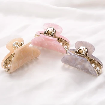 

Women Acetic Acid Hairpins Hair Clip Hair Crab Plastic Hair Claws Clamp Barette Top Styting Tool
