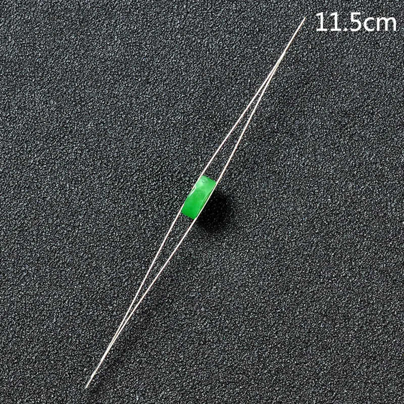 11.5 cm 5 шт. маленький ремесло большой глаз Бисероплетение Иглы ювелирных изделий DIY Изогнутые Резьбы Браслет ручной работы ожерелье Швейные нанизывающие жемчужины - Цвет: 11.5 cm