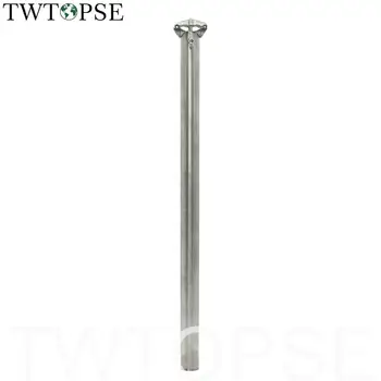 

TWTOPSE Titanium 324g Lightweight Bicycle Seat Post For Brompton For Anemos YR YT Folding Bike 31.8mm 550mm Seatpost Parts 2020