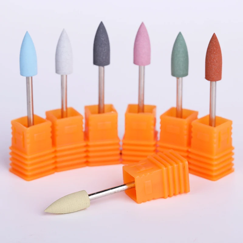 1 Pc 6*16mm Colorful Silicone Electric Nail Drill Machine Cuticle
