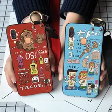 Чехлы с ремешком на запястье для телефонов Samsung Galaxy A10 A20E M30 A40 A50 A60
