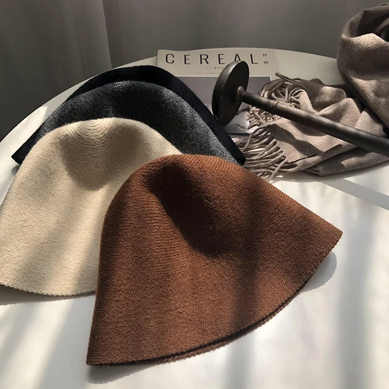 Casquette,Béret tricoté 98% laine Pure pour femme et fille,de haute qualité,en feutre,à la mode
