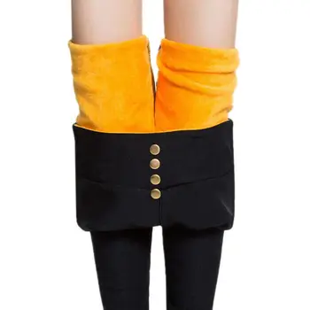 

FSDKFAA 2019 New Style Women Solid Black Sexy Leggings Winter Thicken Warm Leggings High Waist Slim Pencil Pants Stretch Legging