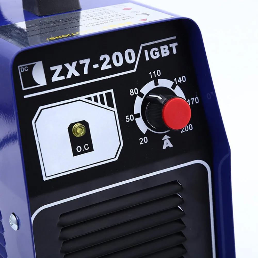 Цифровой дисплей постоянного тока инверторный Сварочный аппарат 220 В IGBT PWM портативный сварочный аппарат 20-120A для домашнего ремонта DIY ZX7-200