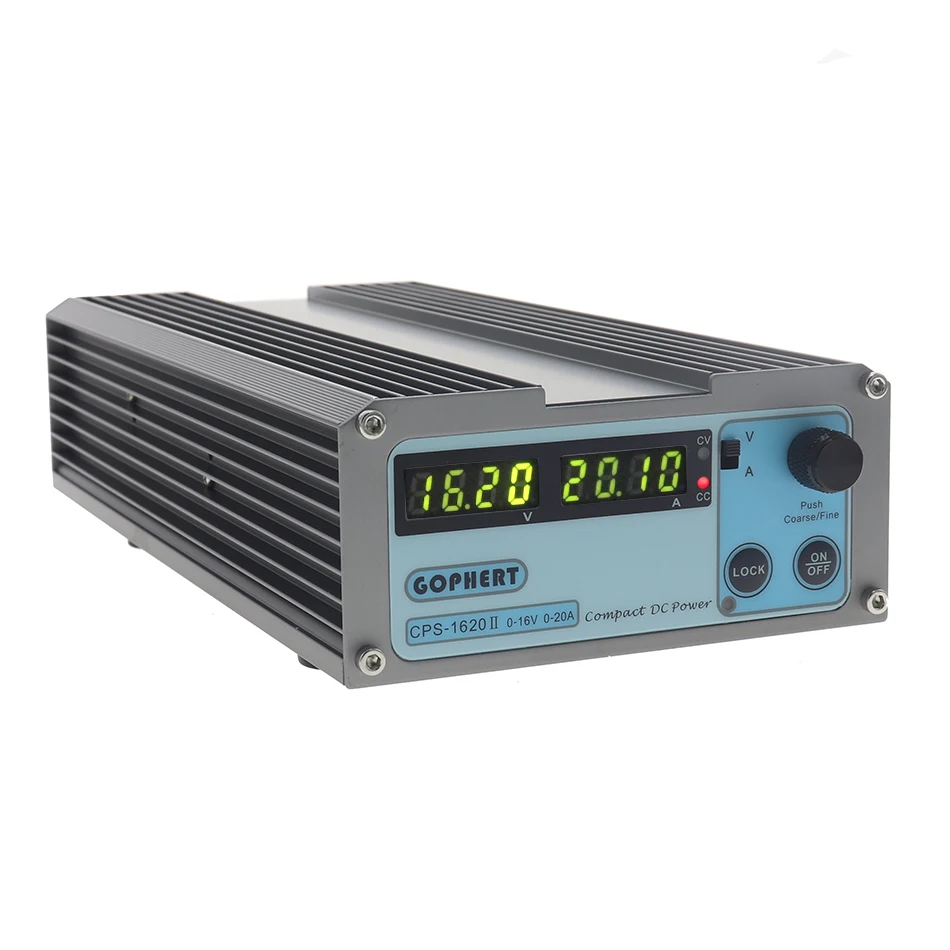 Fonte de Alimentação de Comutação Fonte de Alimentação Gophert Única Saída 0-16v 0-20a Display Digital Ajustável Laboratório Teste Cps 1620 dc 4 Gophert cps 1620 dc fonte de alimentação