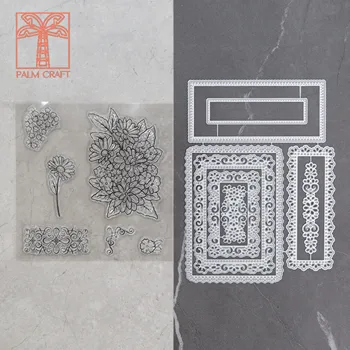 

flower Metal Cutting Dies stamps and dies 2020 DIY Scrapbooking Stencils Paper Album Cards Decoration Embossing clear stamp B5