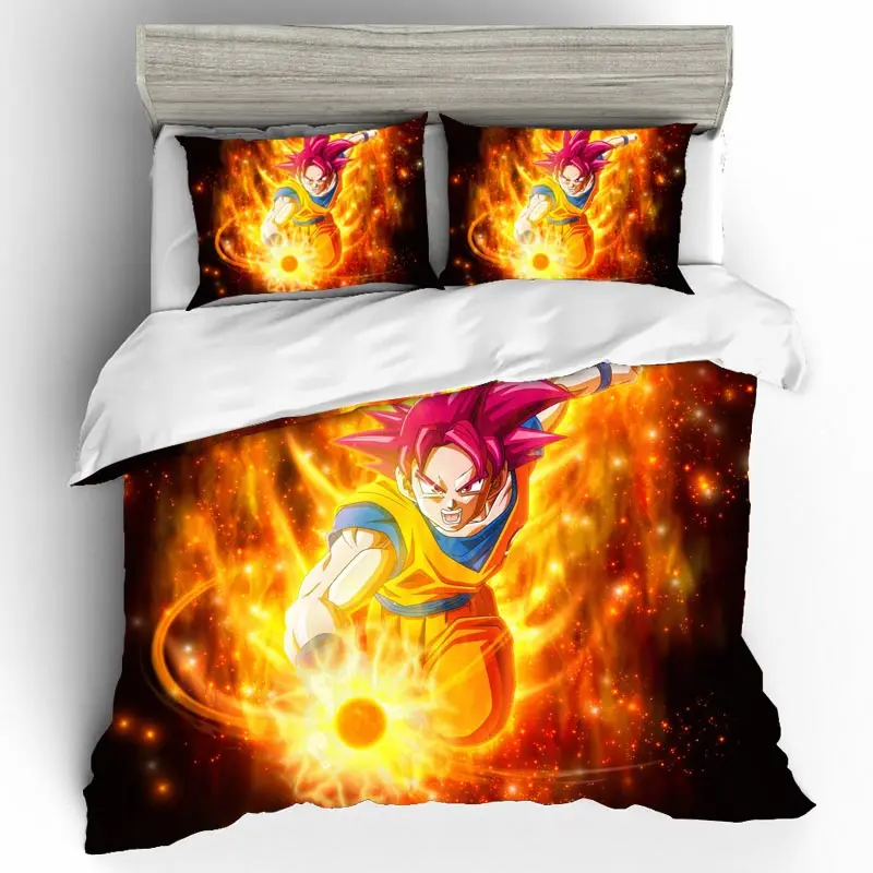

Home Textiles Bed Linen Japan Anime Dragon Ball Bedding Sets Queen King Size Bedding Set Bed Linen Luxury Ropa De Cama Sabanas