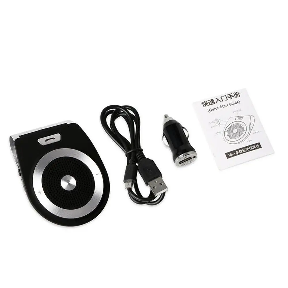 

New Car Bluetooth Kit Handsfree Speaker Phone Support Bluetooth 4.1 EDR Wireless Car Kit Mini Visor Can Hands Free Calls