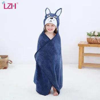 

LZH Newborn Baby Blanket Children Towel Baby Bathrobe Cute Animal Cartoon Blanket Kids Hooded Bathrobe Toddler Baby Bath Towel