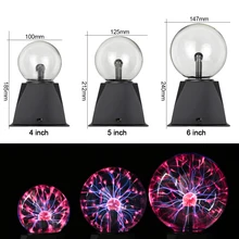 Boule de Plasma magique à LED, nouveauté, veilleuse ue 3/4/5/6 pouces, AC 220V 230V 240V, fête de noël pour enfants