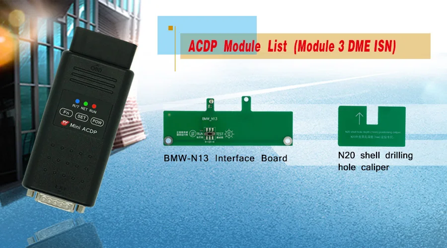 ISN Module Yanhua Mini ACDP Программирование мастер поддержка CAS1/CAS2/CAS3+/CAS4+/FEM, BDC, DEM, является ACDP программирование ключа чтение DME код от OBD - Цвет: ISN Module