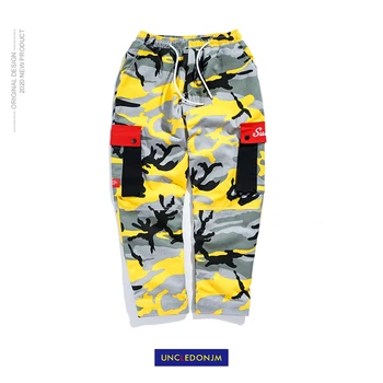 

UNCLEDONJM 2020 New Harem Pants Men Camouflage Military Pants Loose Comfortable Cargo Pants Trousers Camo Joggers MIX-B039