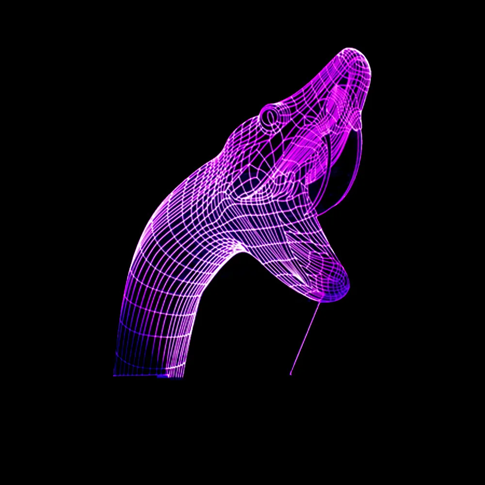 3D Led моделирование ночник USB Змея настроение сенсорная кнопка атмосферная настольная лампа детская спальня освещение сна украшение дома подарки