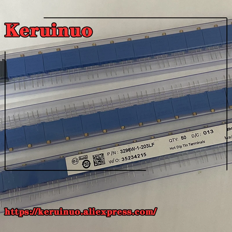 50PCS/ LOT original BOURNS potentiometer 3296W 1-201LF 203LF | Электроника