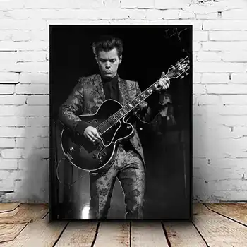 

HD Home Decor Canvas Harry Styles Painting Pictures Wall Art Prints Modular Play the Guitar Poster For Living Room No Framework