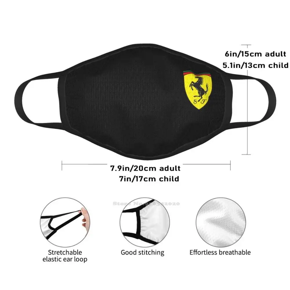 mens white scarf Ferrari Wind-Proof Dust-Proof Sport Neck Scarf Team Ferrari Ferrari Car Cars Turbo Fire Project Car mens blanket scarf