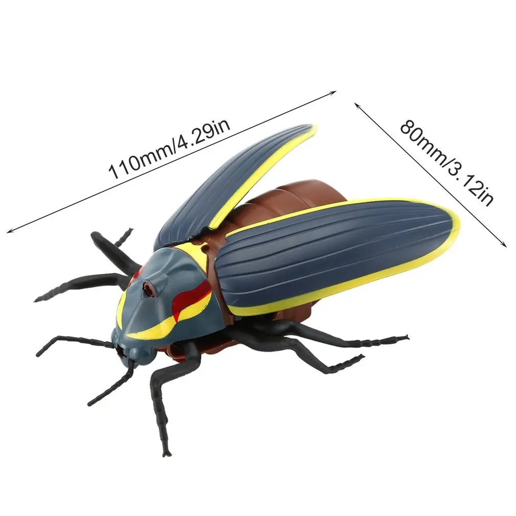 Электрический инфракрасный пульт дистанционного управления имитирует Glowworm форма игрушка для розыгрыша Реалистичная Glowworm RC шалость насекомое страшилка детские игрушки
